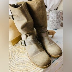 Aldo suede distressed boots